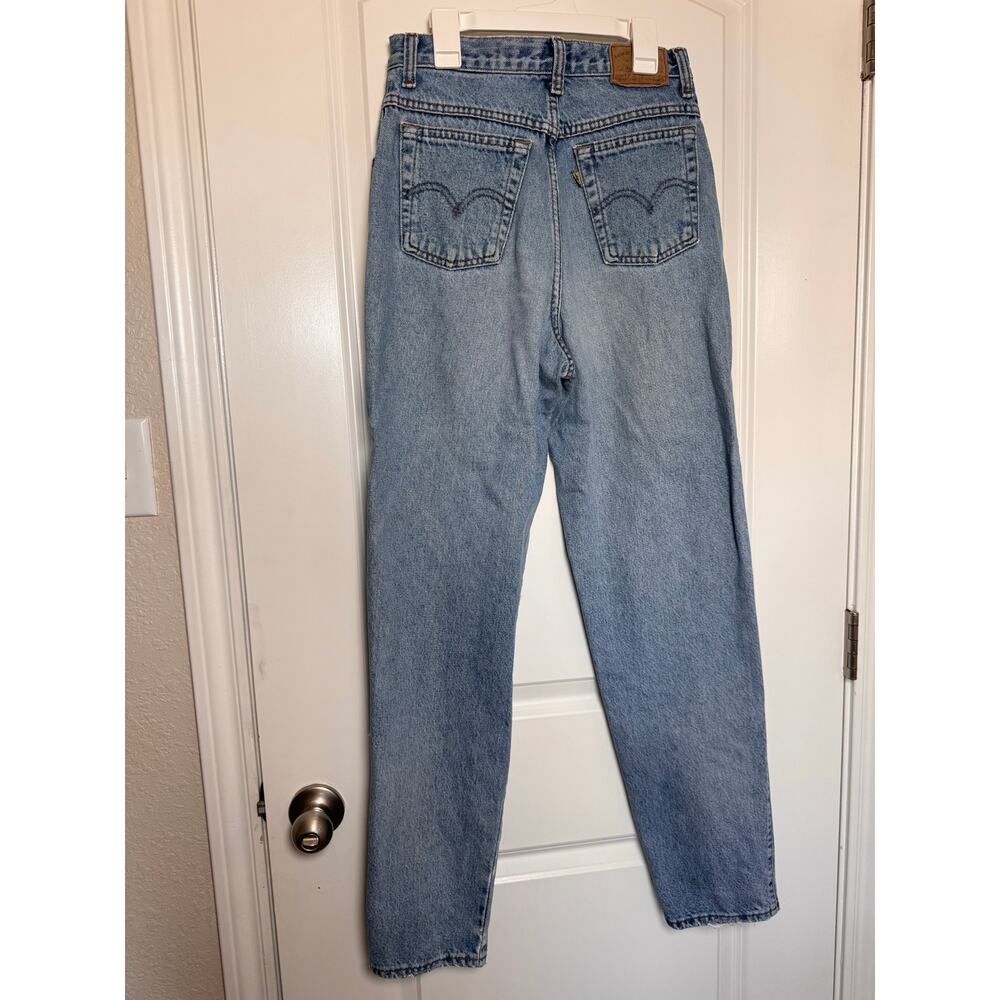 Vintage Levis 900 910 High Rise Tapered Jeans Womens 28x30 Light Wash Canada - Picture 4 of 13
